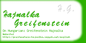 hajnalka greifenstein business card